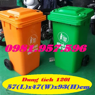 Thùng rác công cộng, thùng rác bệnh viện, thùng rác dung tích 120l