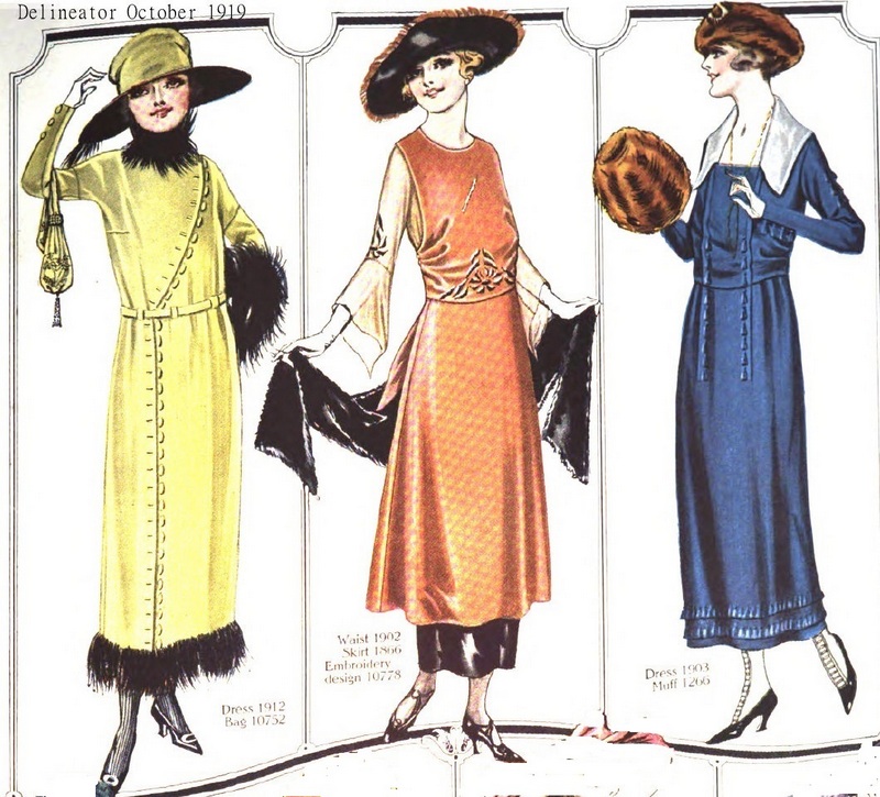Two Nerdy History Girls Fashions for October 1919