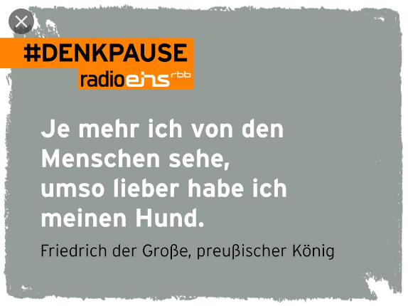 ZITATFORSCHUNG "Seit ich die Menschen kenne, liebe ich die Tiere