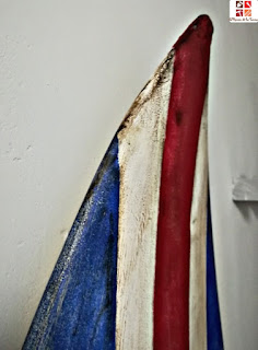 tabla de surf con la bandera inglesa