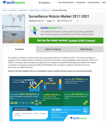Surveillance Robots Market   2017 - 2021