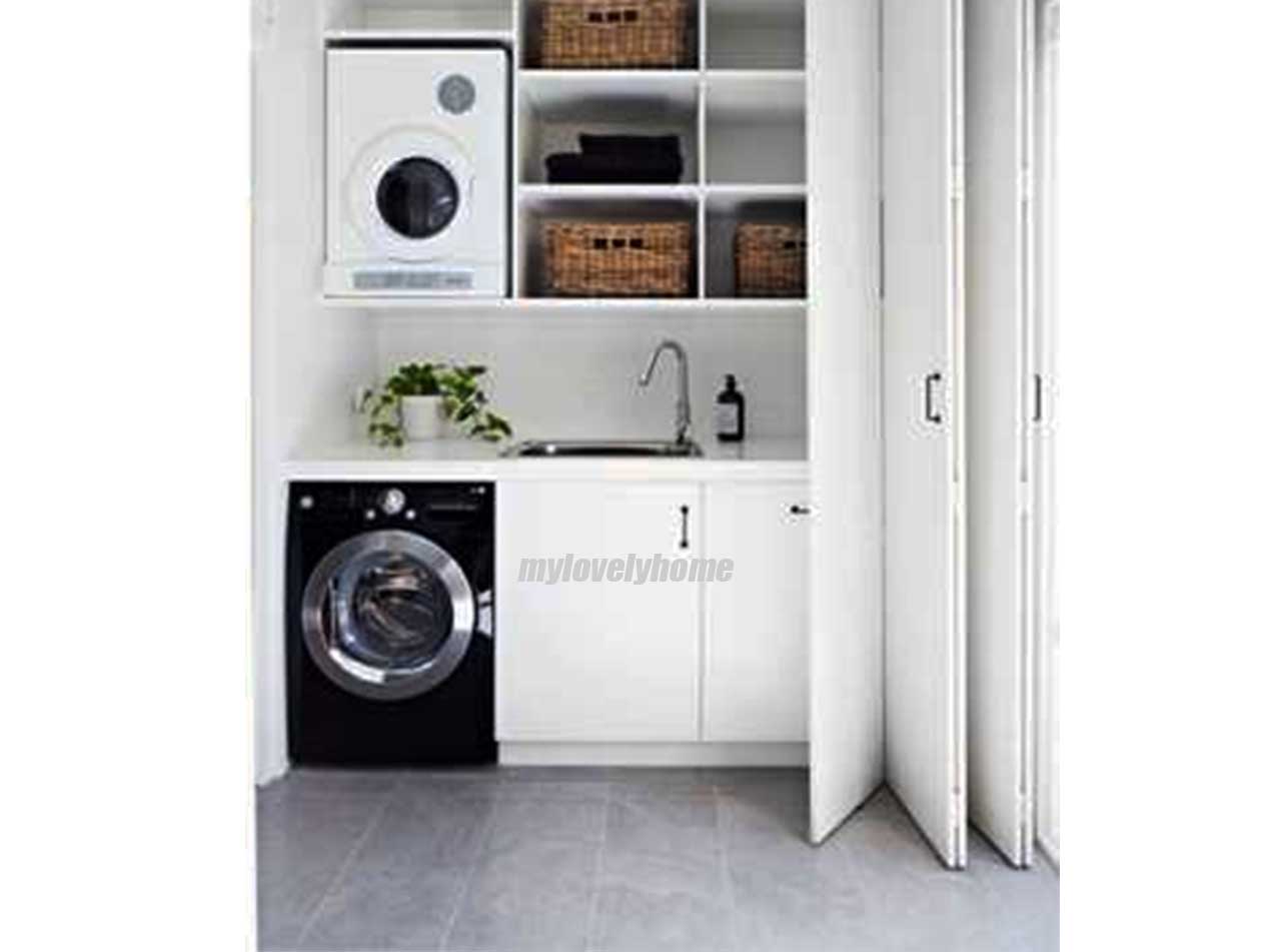 Folding Doors to Hide Washer and Dryer How to Hide Idea My Lovely Home