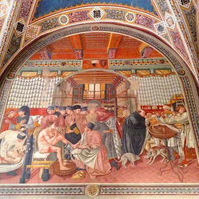 Pellegrinaio, Siena: La cura e il governo degli infermi (Domenico di Bartolo, 1440-1441)