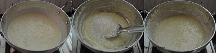 How to make Potato Halwa- Step 3