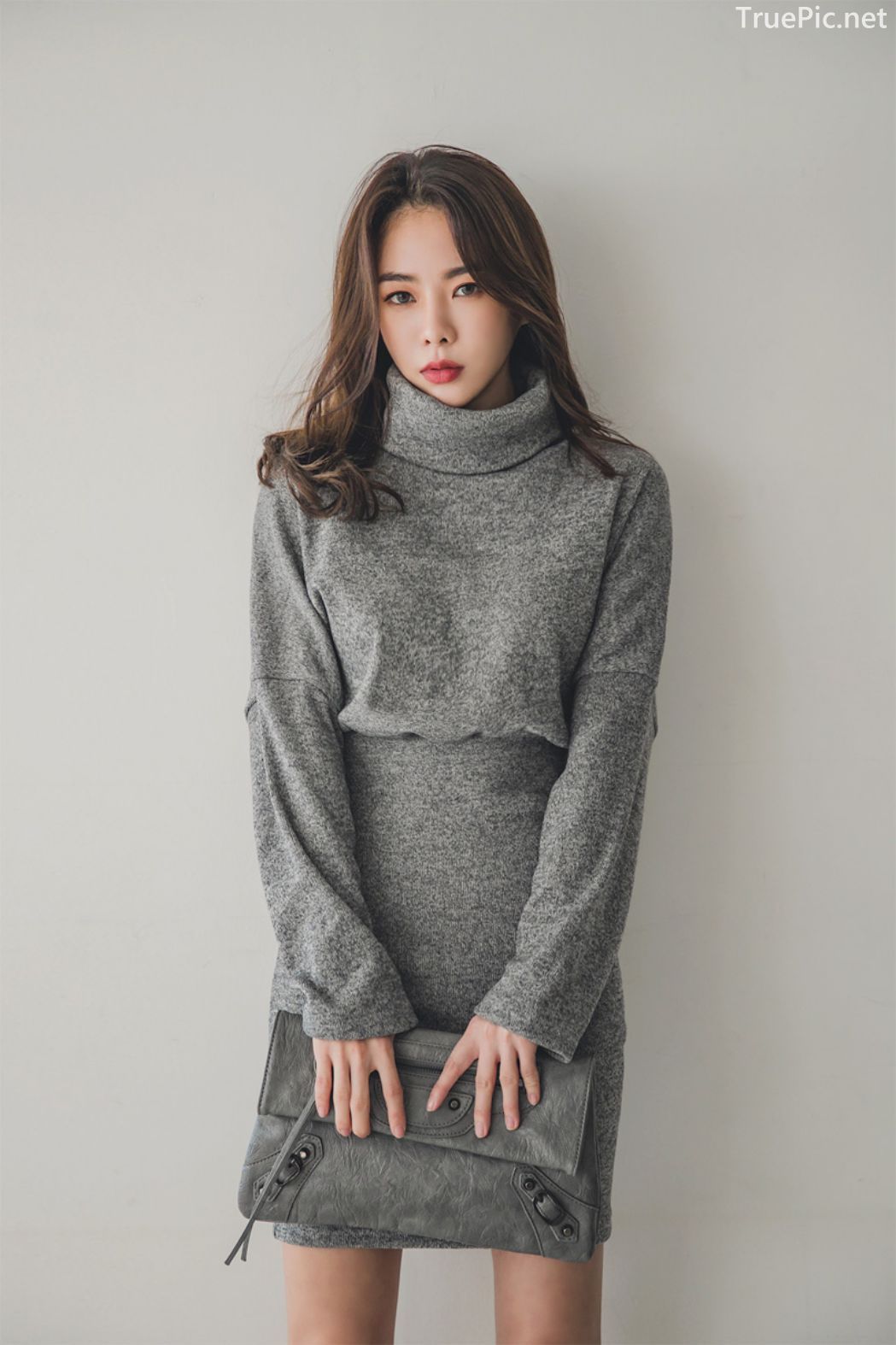Korean fashion model - An Seo Rin - Woolen office dress collection - TruePic.net - Picture 24
