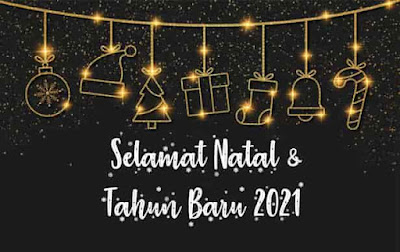 Gambar Ucapan Selamat Natal dan Tahun Baru 2021 - Review Teknologi Sekarang