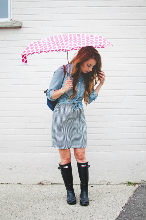 OOTD Cold, Rainy Style feat. Hunter Boots La Petite Noob A