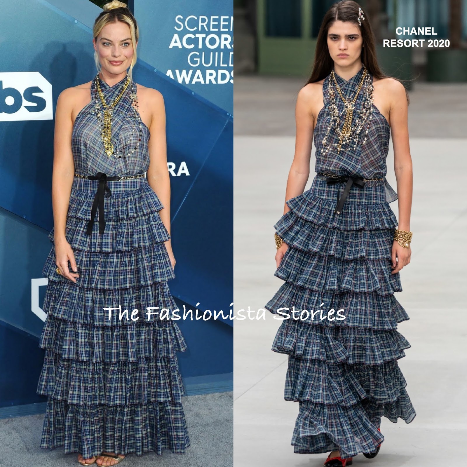 Margaret Qualley & Margot Robbie in Chanel at the 26th Screen