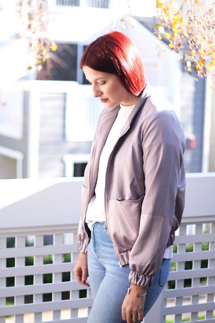 muted purple, bomber jacket, designer dupes, affordable fashion