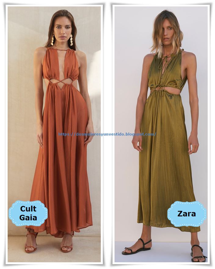 Clon Cult Gaia vs Zara vs Bershka Dos mujeres y un vestido