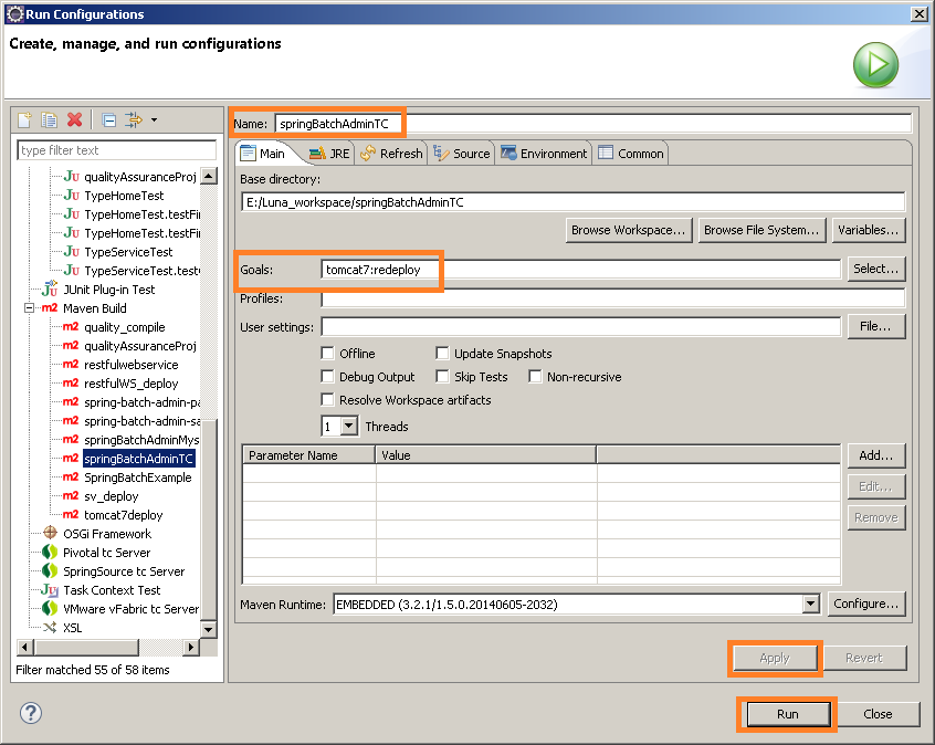 Spring Batch: Configure Spring Batch Admin to use MySQL
