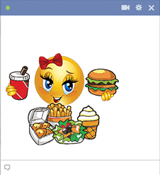 Foods emoticon for Facebook