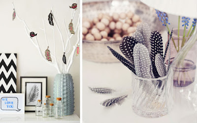 Decorar plumas: protección