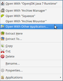 Rick Click and pick "Open With Other Application..."