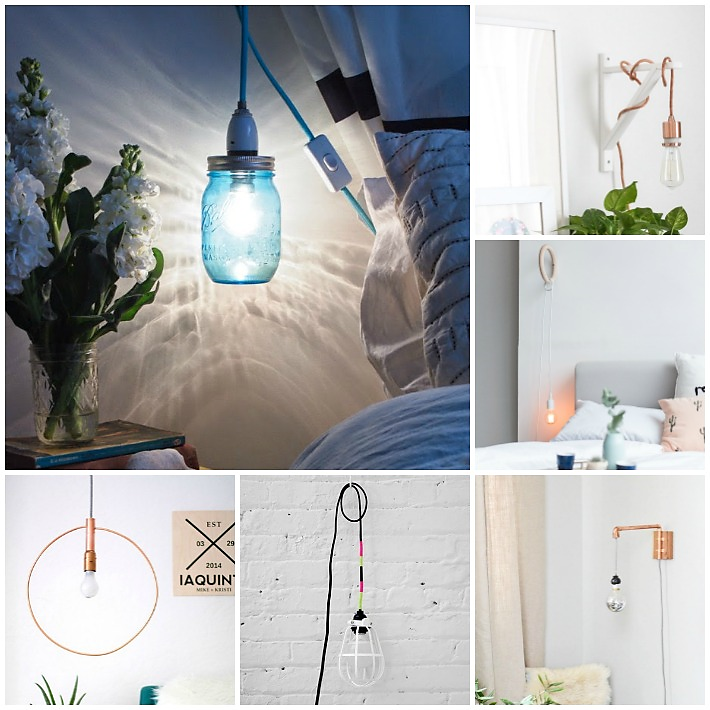 6 Lámparas handmade para el dormitorio