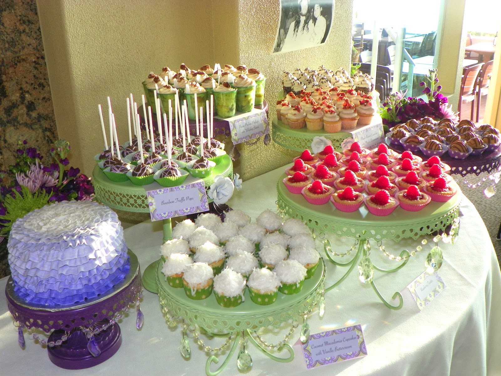 Plumeria Cake Studio: 40th Birthday Mini Dessert Buffet & Cake