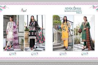 Shree Fab Adan Libas Chiffli collection vol 4 Pakistani Suits