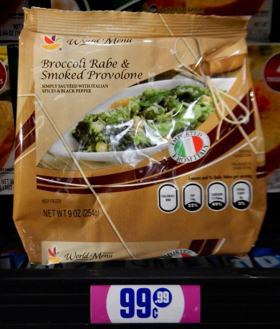 The 99 Cent Chef Broccoli Rabe & Smoked Provolone Deal of the Day