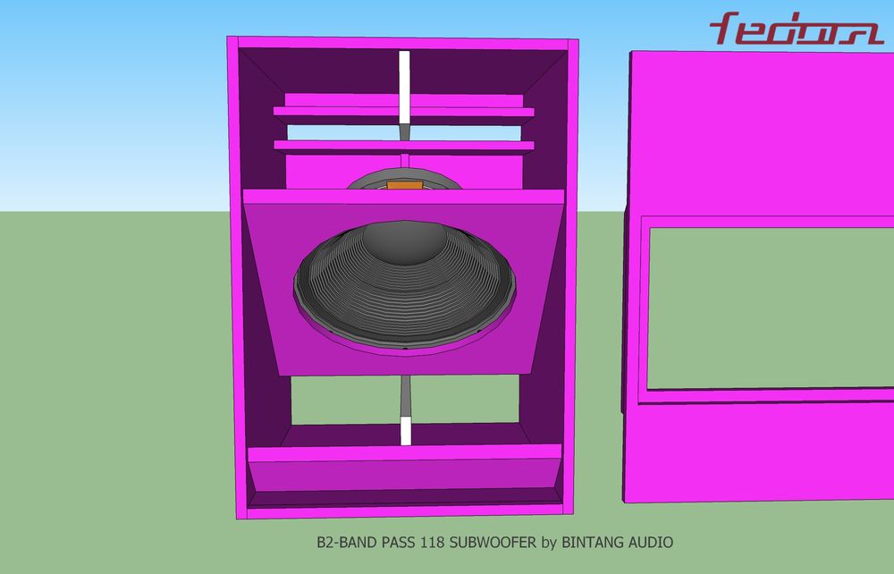 Bandpass Subwoofer Speaker Box Design 18 Inch