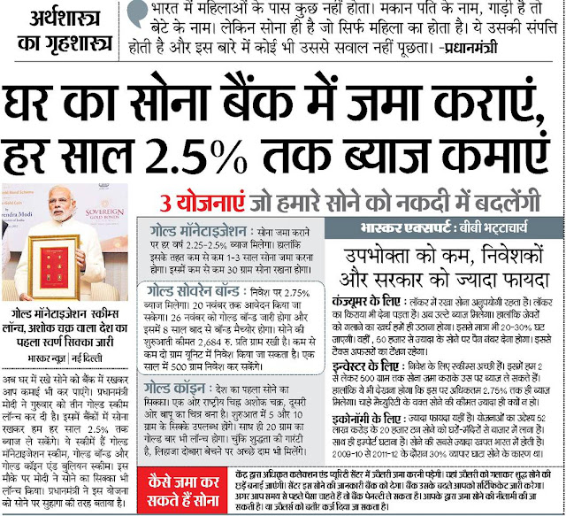 Gold Monetization Scheme in Hindi Gold Monetization Scheme in Hindi