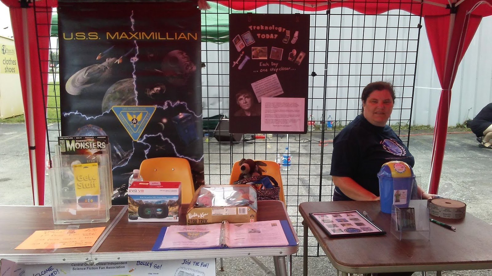 Our Booth at a Starbase Columbus Event  September, 2016
