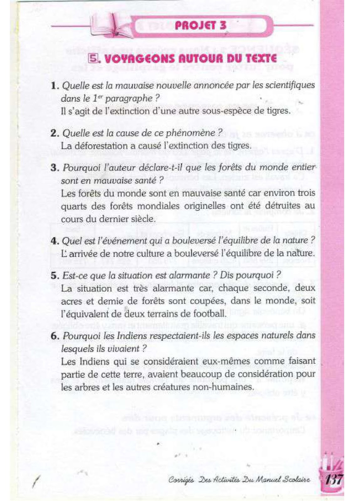 حل تمارين صفحة 121 الفرنسية للسنة الرابعة متوسط - الجيل الثاني
