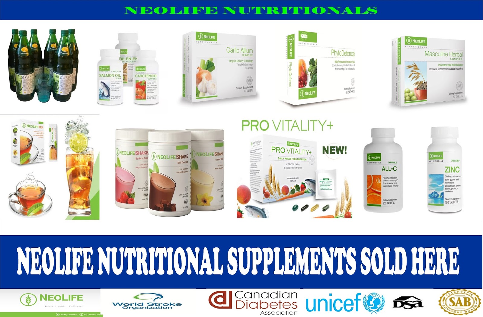 GET YOUR NEOLIFE NUTRITIONAL SUPPLEMENTS HERE WITH EASE