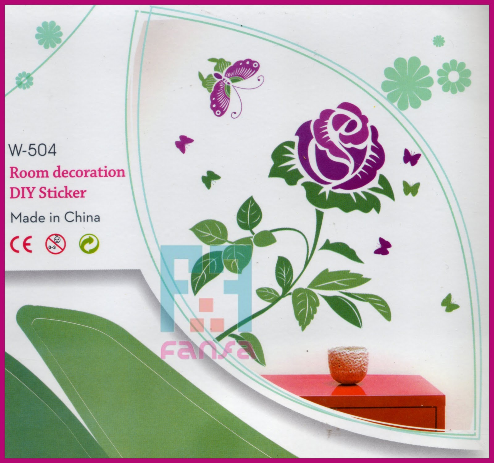 Rumah Sticker FanFa BIG WALL STICKER UK 51 X 79 CM