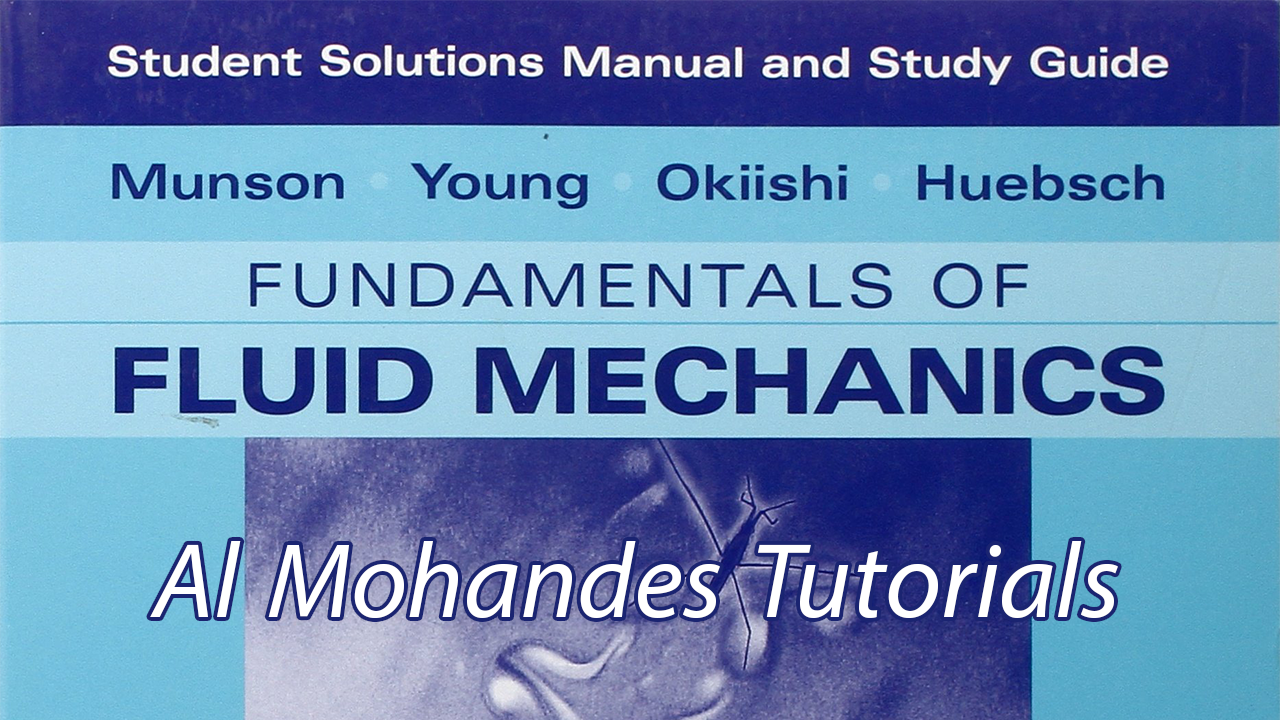 تحميل كتاب في ميكانيكا الموائع Fundamentals of Fluid Mechanics Munson