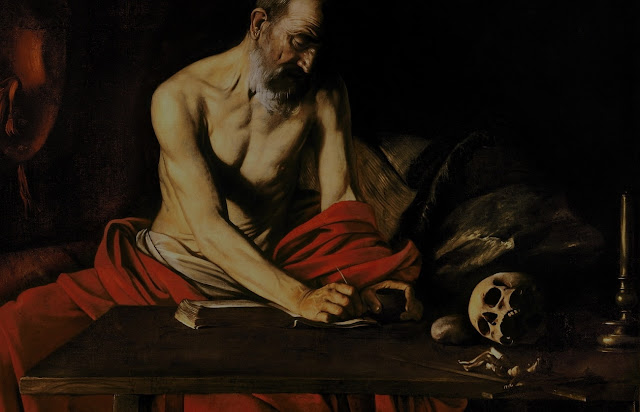 «Святой Джером, пишущий», Караваджо, 1607 г.