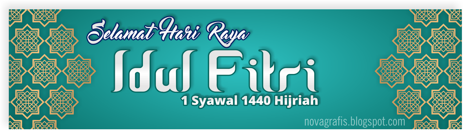 Download Background Banner Idul Fitri - Nova Grafis