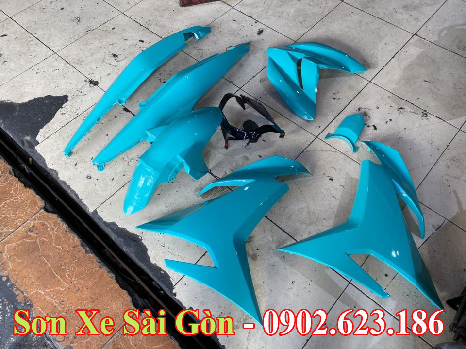 Tem Xe Exciter 150 Xanh Ngọc  105  Decal Thượng Hải