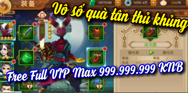 Tải game Phong Hành Liệt Mobile Free Full VIP18 - 999.999.999KNB & Vô Số Quà Tân Thủ Giá Trị - Tải game Trung Quốc hay