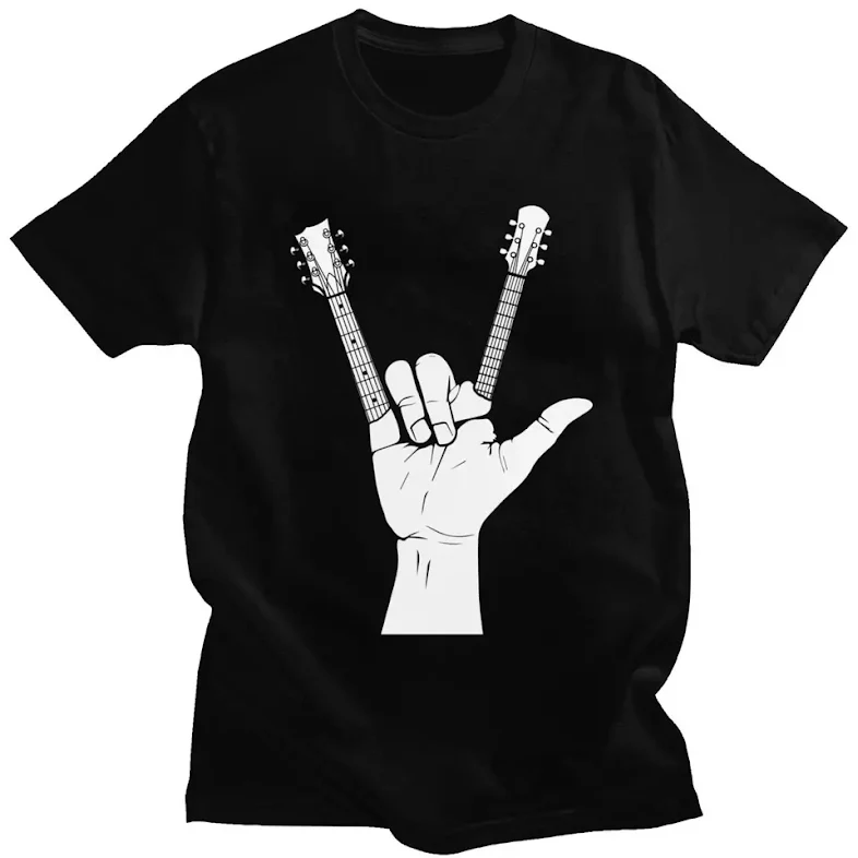Kaos bergambar gitar