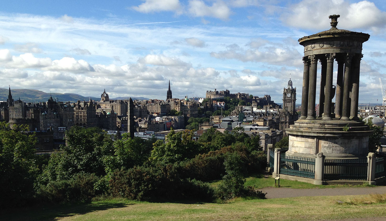 running routes edinburgh city center running route