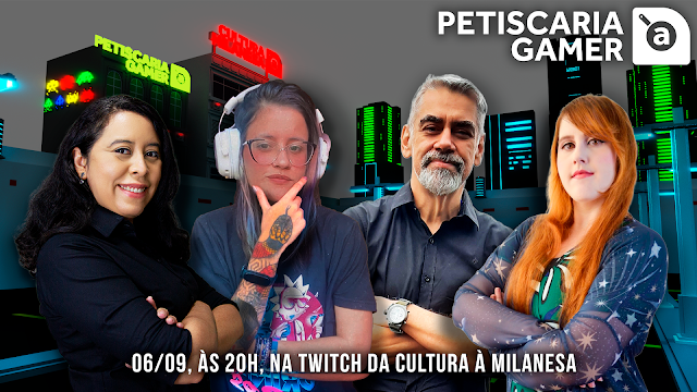        “Petiscaria Gamer” estreia na próxima segunda, 06, com muito conteúdo sobre games em um bate-papo leve e descontraído, no melhor estilo conversa de bar