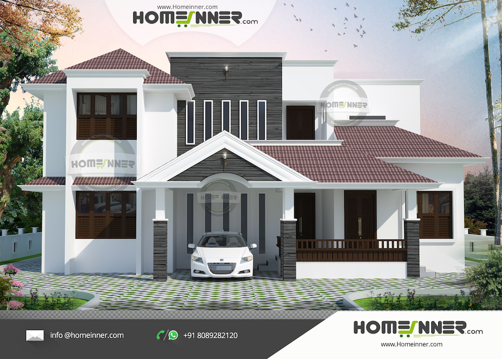 Hind 4015 Architectural House Plan Villa Floor Plan Package