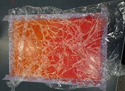 paint surface wrap cling film interesting watercolour plastic using water pattern colour dry example clingfilm waiting