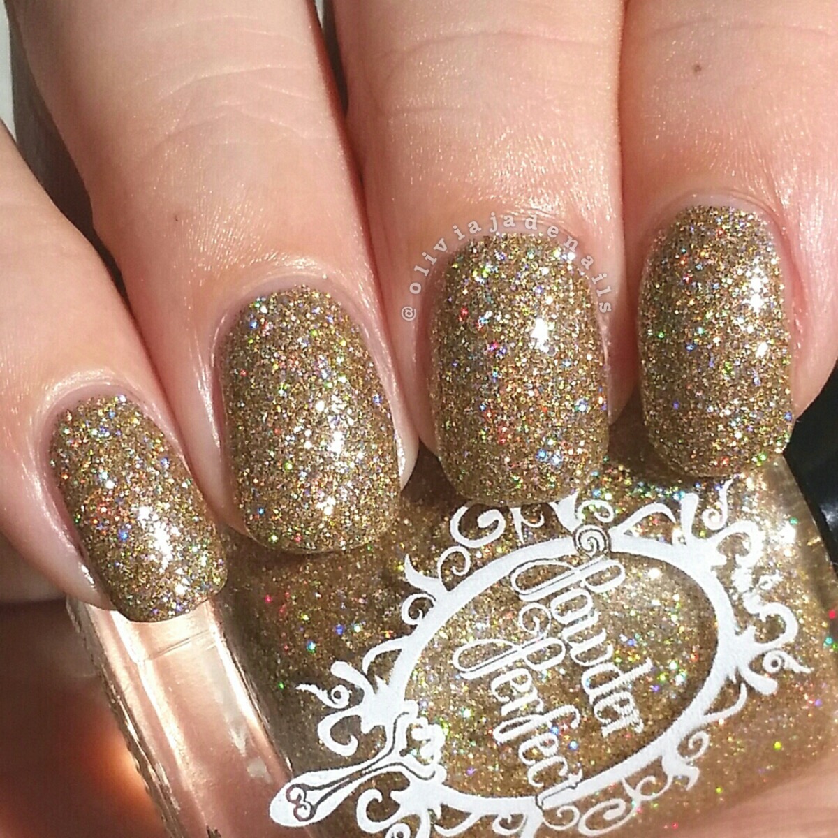 Powder Perfect Abydos swatched by Olivia Jade Nails