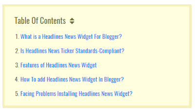 Cara Membuat Daftar Isi di Postingan Blog Cara Membuat Daftar Isi di Postingan Blog, Table of Content (TOC) untuk Blogger