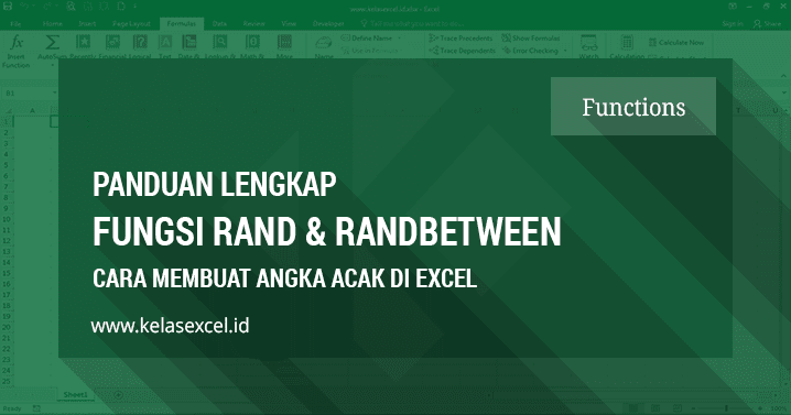 Fungsi RAND Dan RANDBETWEEN, Cara Membuat Angka Acak (Random) di Excel Fungsi RAND Dan RANDBETWEEN, Cara Membuat Angka Acak (Random) di Excel