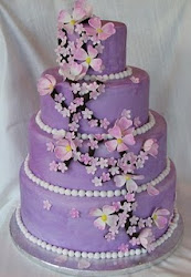 purple cakes butterfly cake flowers pink tier decoration blossom cherry four ido puple flower quinceanera carmageddon pretty weddin