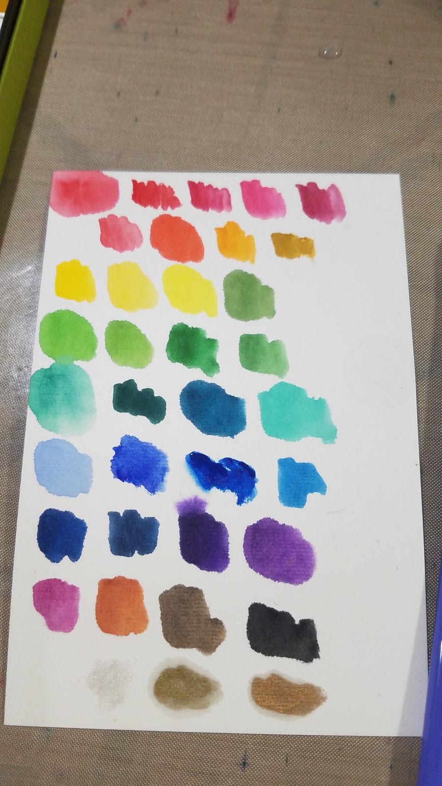 Gansai Tambi Color Chart