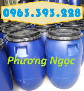 Thùng phuy nhựa nắp mở 50L, thùng phuy đựng hóa chất, thùng phuy 50 Lít 8040-5d3bd8c8c069e