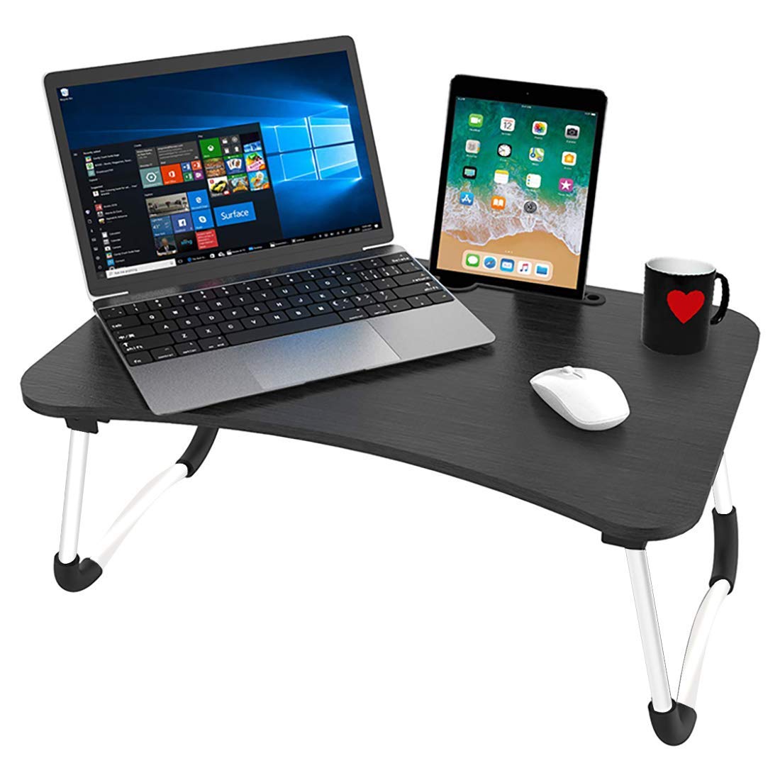 Savya home­® Multifunction Wooden Foldable Bed Table LA (Standard