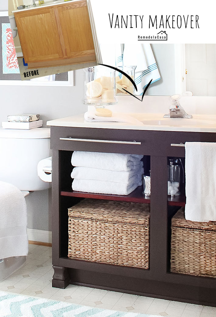 Builder's Grade Vanity Revamp Remodelando la Casa