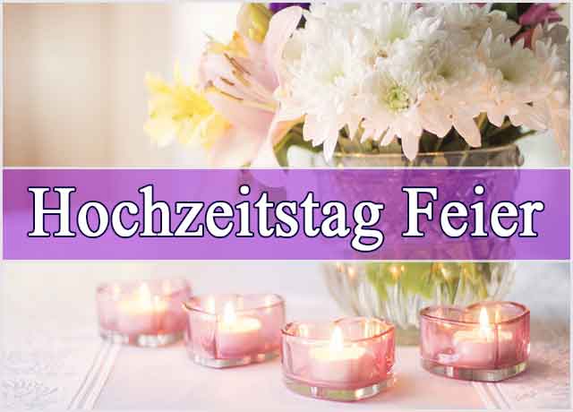 Hochzeitstag Feier