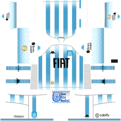 camiseta de racing 2019 para dream league soccer