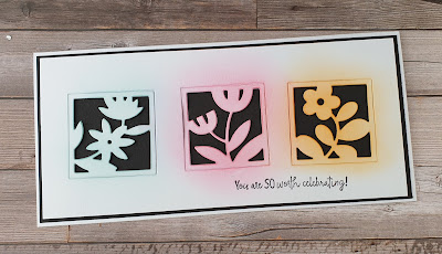 All Squared Away Bundle Stampin up bold and bright colourful card