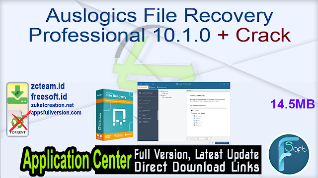 Auslogics File Recovery Professional 10.1.0 + Crack_ ZcTeam.id